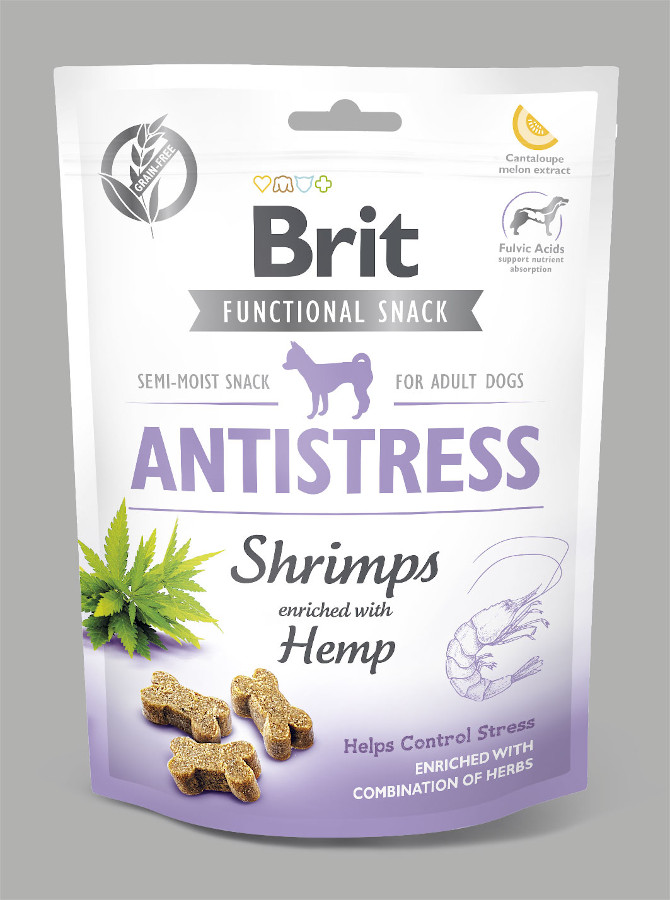 Brit Functional Snack Antistress Shrimps 10x 150 g