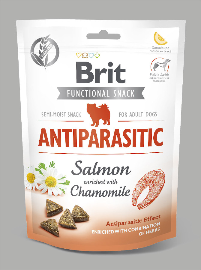 Brit Functional Snack Antiparasitic Salmon 10x 150 g
