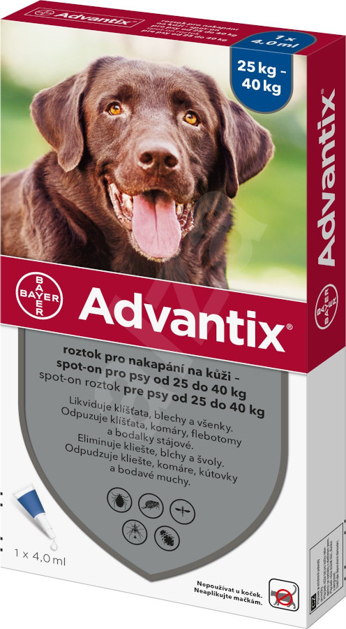 ADVANTIX Spot On pro psy 25-40 kg (1x 4 ml)