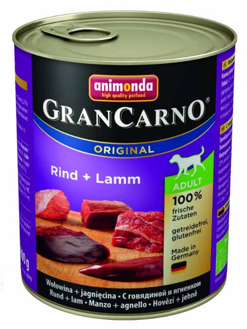 Animonda Gran Carno ADULT hovězí + jehně 12x 800 g