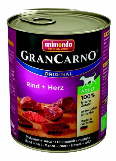 Animonda Gran Carno ADULT hovězí + srdce 800 g