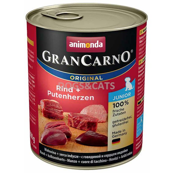 Animonda Gran Carno hovězí krůtí srdce
