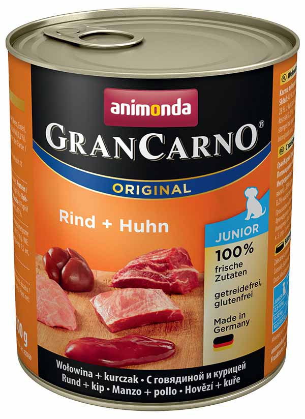 Animonda Gran Carno JUNIOR hovězí + kuře 12x 800 g