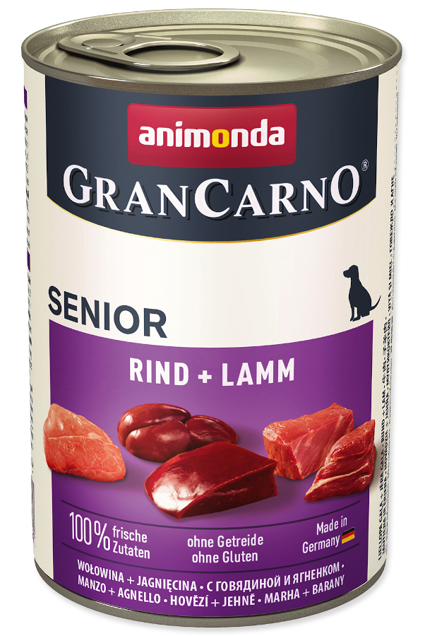 Animonda Gran Carno SENIOR hovězí + jehně 12x 800 g