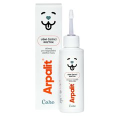 Arpalit Care ušní čistící roztok s účinnou čistící látkou 100 ml