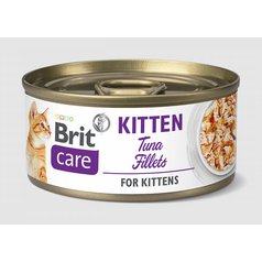 Brit Care Cat TUNA FILLETS for Kittens konzerva