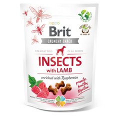 Brit Care Crunchy Cracker Insects with Lamb enriched with Raspberries 200 g