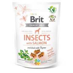 Brit Care Crunchy Cracker Insects with Salmon enriched with Thyme 200 g