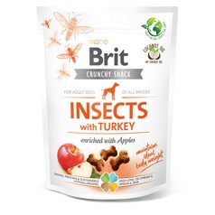 Brit Care Crunchy Cracker Insects with Turkey enriched with Apples 200 g