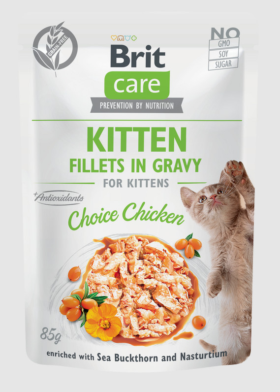 Brit Care Cat GF Gravy Pouch KITTEN Chicken 85 g