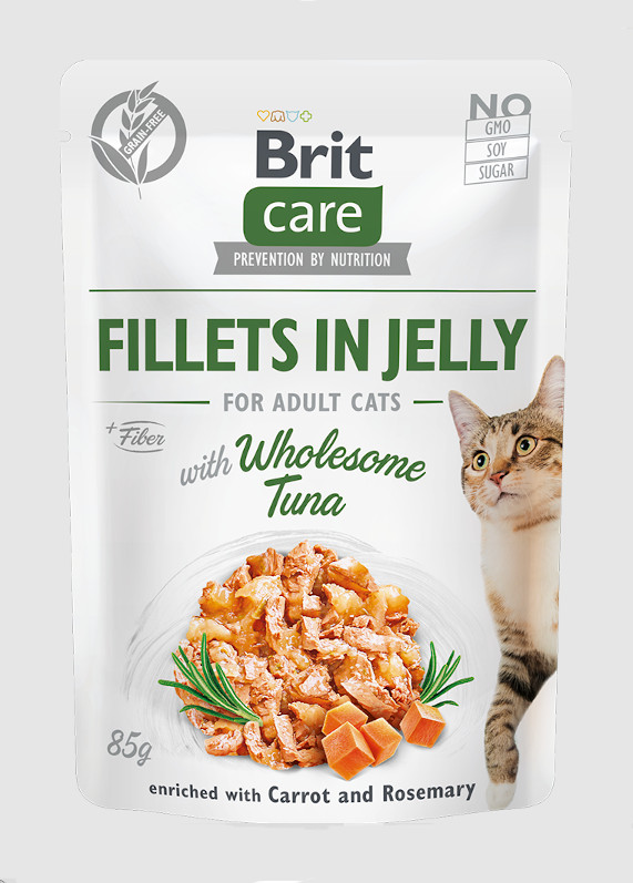 Brit Care Cat GF Jelly Pouch ADULT Wholesome Tuna 85 g