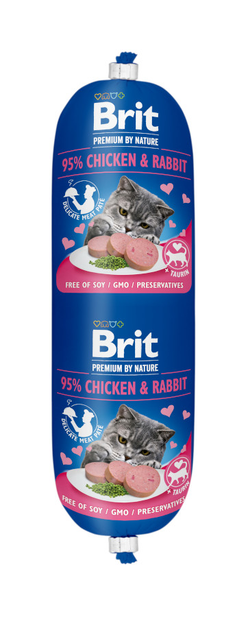 Brit Premium Cat Sausage Chicken & Rabbit 180 g
