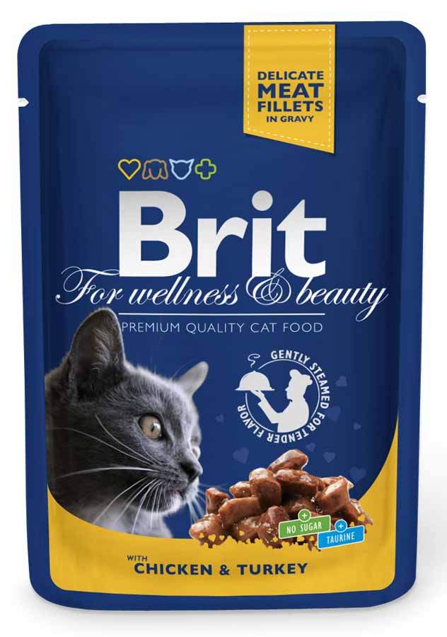 Brit Premium Cat kapsa Chicken & Turkey 100 g