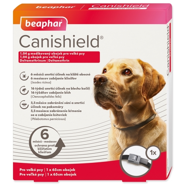 Beaphar Canishield 65 cm antiparazitní obojek pro psy