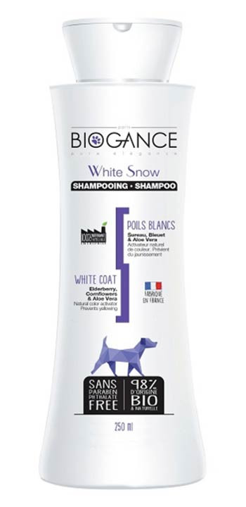 Biogance šampon White Snow -pro bílou/světlou srst 250 ml