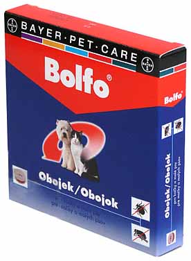 BOLFO antiparazitní obojek pro psy a kočky 38 cm