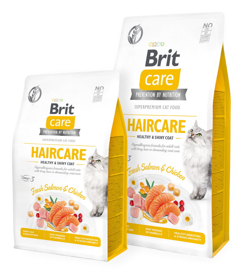 Brit Care Cat GF Haircare Healthy and Shiny Coat 7 kg