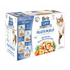Brit Care Cat GF Jelly Pouch ADULT Flavour Box 12x 85 g