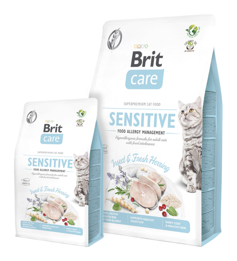 Brit Care Cat GF Sensitive Insect Food Allergy Management 400 g