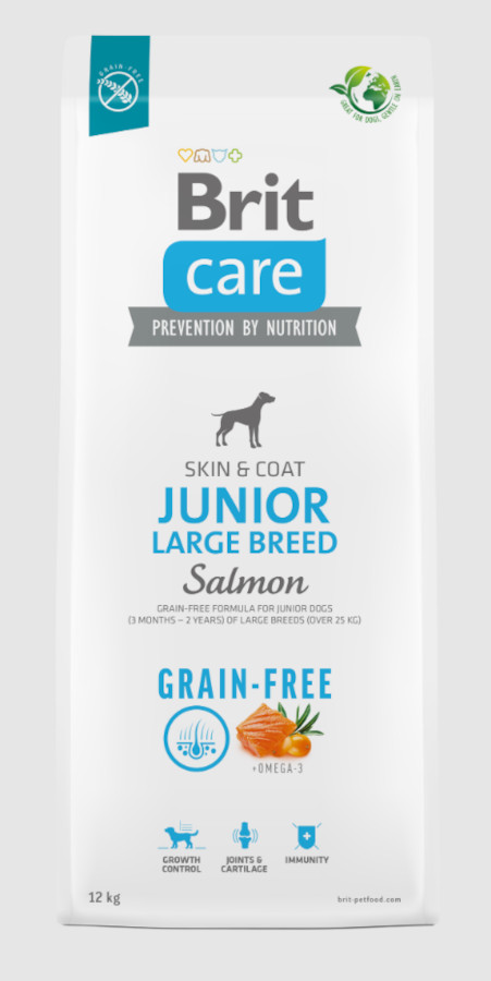 Brit Care Dog Grain Free Junior Large Salmon 1 kg