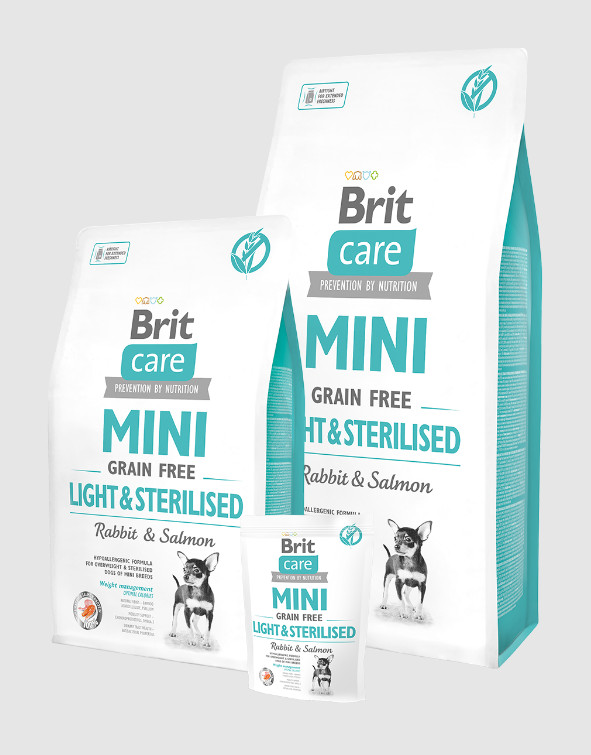 Brit Care Dog Grain Free Mini Light & Sterilised Rabbit 14 kg