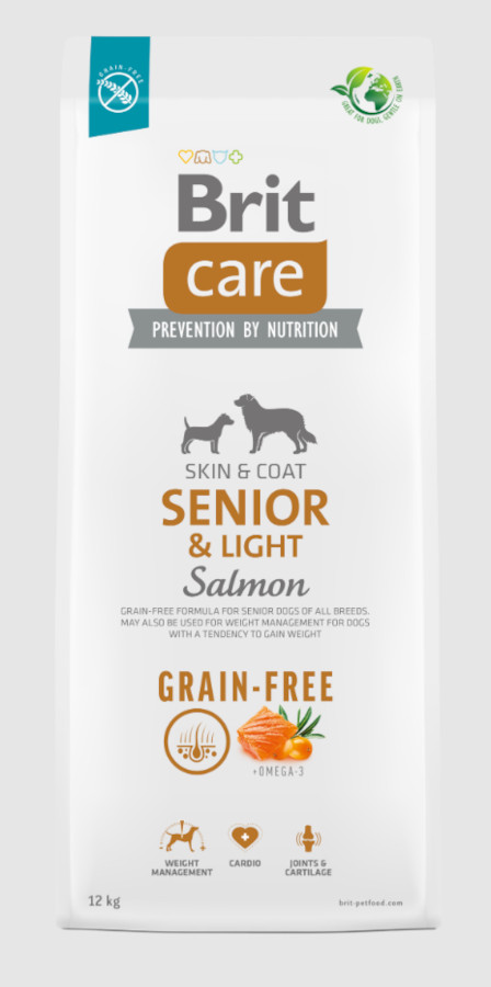 Brit Care Dog Grain Free Senior & Light Salmon 3 kg