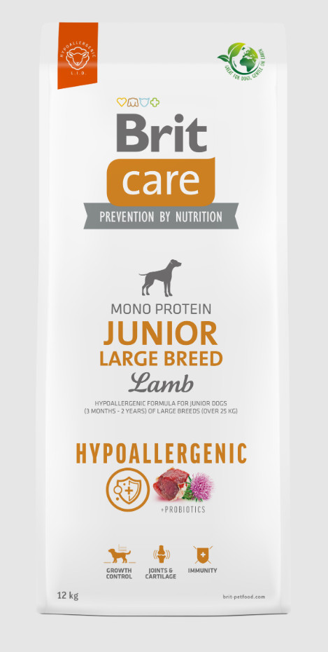 Brit Care Dog Hypoallergenic Junior Large Lamb 3 kg