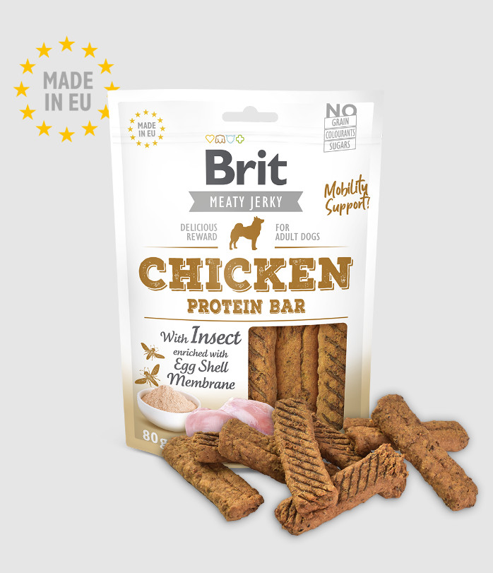 Brit Meaty Jerky Chicken Protein Bar 80 g