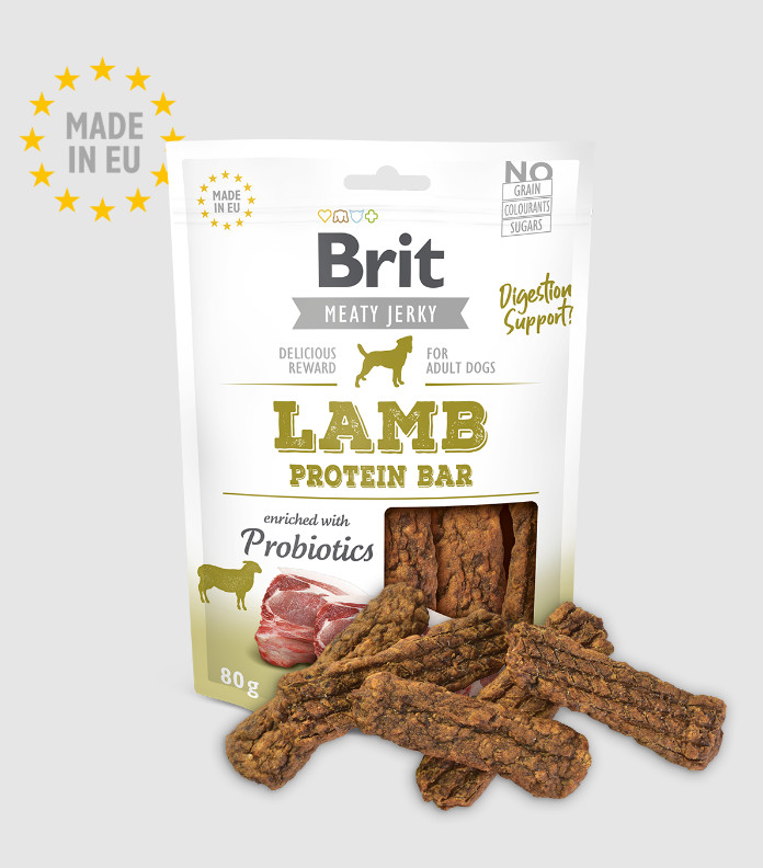 Brit Meaty Jerky Lamb Protein Bar 80 g
