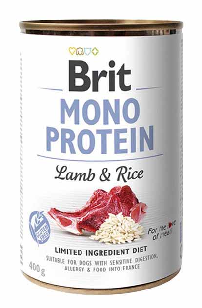 Brit Mono Protein - Lamb & Brown Rice konzerva 400 g
