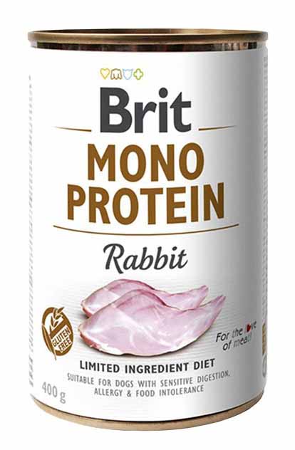 Brit Mono Protein - Rabbit konzerva 400 g