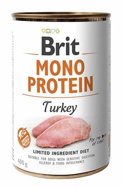Brit Mono Protein - Turkey konzerva 6x 400 g