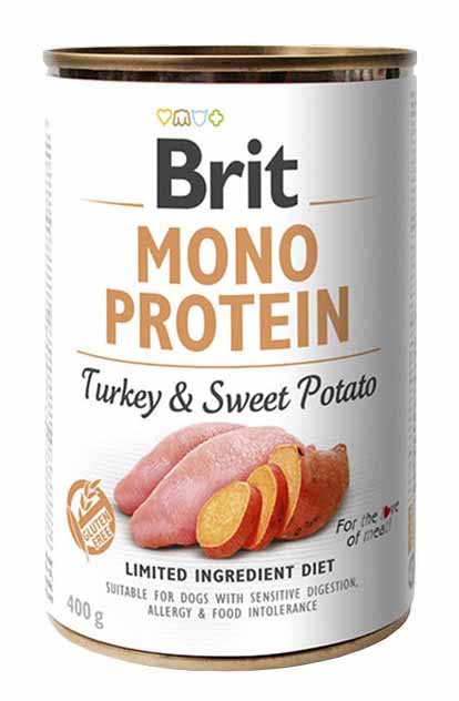 Brit Mono Protein - Turkey & Sweet Potato konzerva 400 g