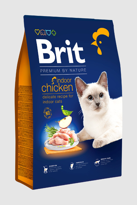 Brit Premium Cat by Nature Indoor Chicken 300 g