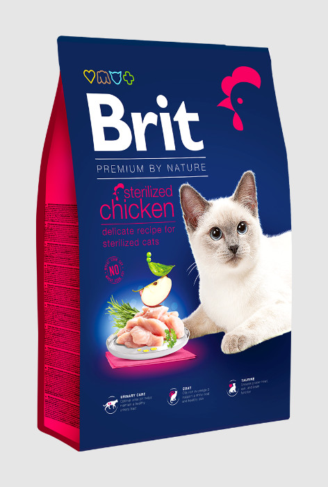 Brit Premium Cat by Nature Sterilized Chicken 300 g