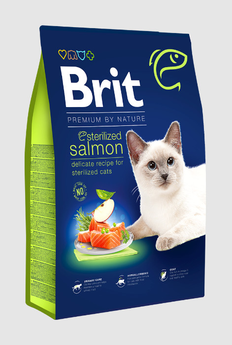 Brit Premium Cat by Nature Sterilized Salmon 300 g
