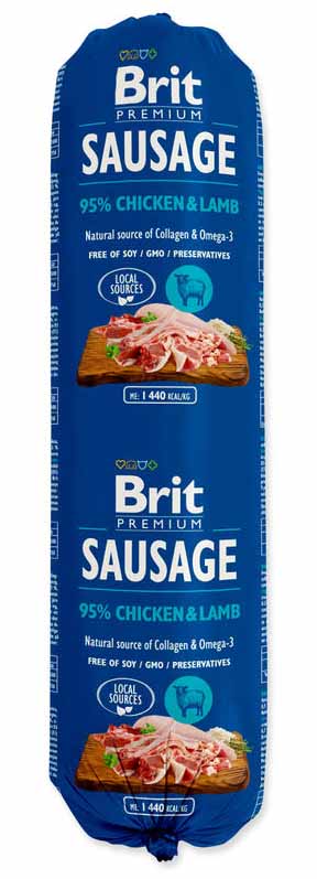 Brit Sausage Chicken & Lamb 800 g, salám