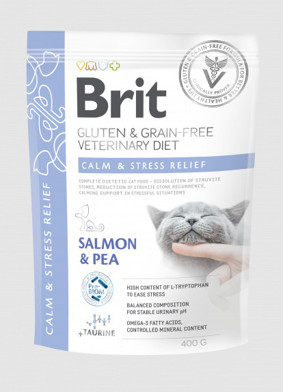 Brit Veterinary Diets Cat GF Calm & Stress Relief 2 kg