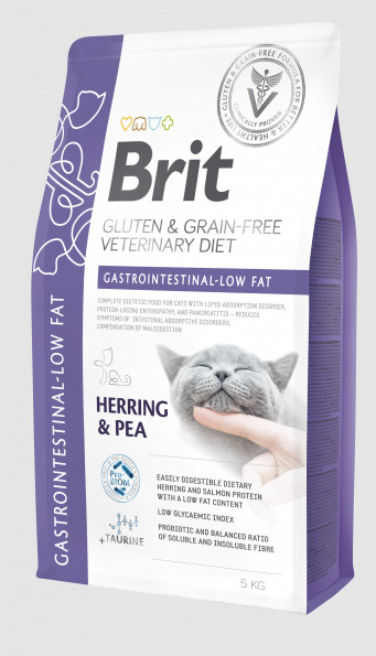 Brit VD Cat GF Gastrointestinal Low Fat Herring & Pea 2 kg