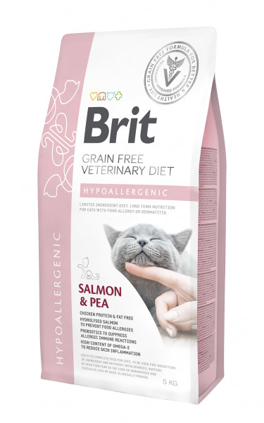 Brit VD Cat GF Hypoallergenic Salmon & Pea 5 kg