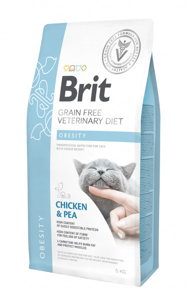 Brit VD Cat GF Obesity Chicken & Pea 5 kg