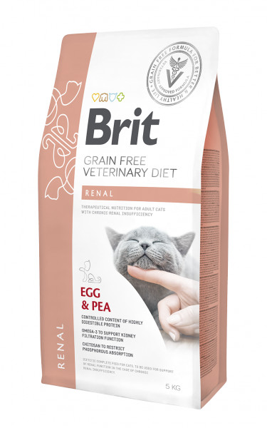 Brit VD Cat GF Renal Egg & Pea 2 kg