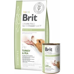 Brit VD Dog GF Diabetes Turkey & Pea