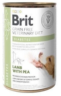 Brit VD Dog GF Diabetes Lamb with Pea konzerva 12x 400 g