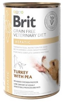 Brit VD Dog GF Hepatic Turkey with Pea konzerva 400 g