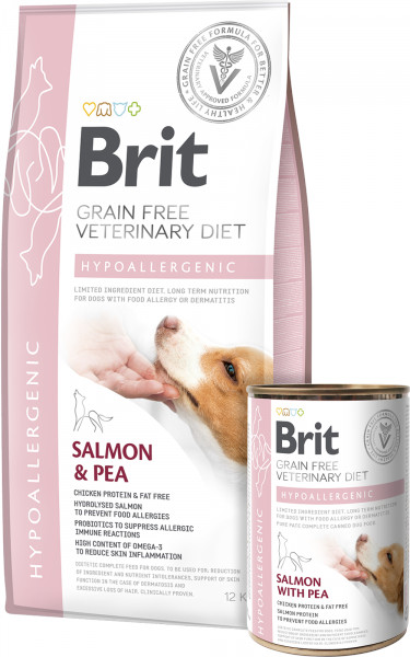 Brit VD Dog GF Hypoallergenic Salmon & Pea 12 kg