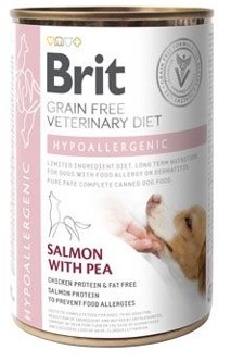 Brit VD Dog GF Hypoallergenic Salmon with Pea konzerva 400 g