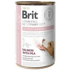 Brit VD Dog GF Hypoallergenic Salmon with Pea konzerva