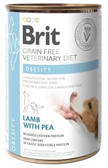 Brit VD Dog GF Obesity Lamb with Pea konzerva 12x 400 g