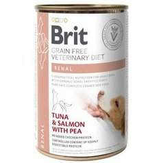 Brit VD Dog GF Renal Tuna&Salmon with Pea konzerva